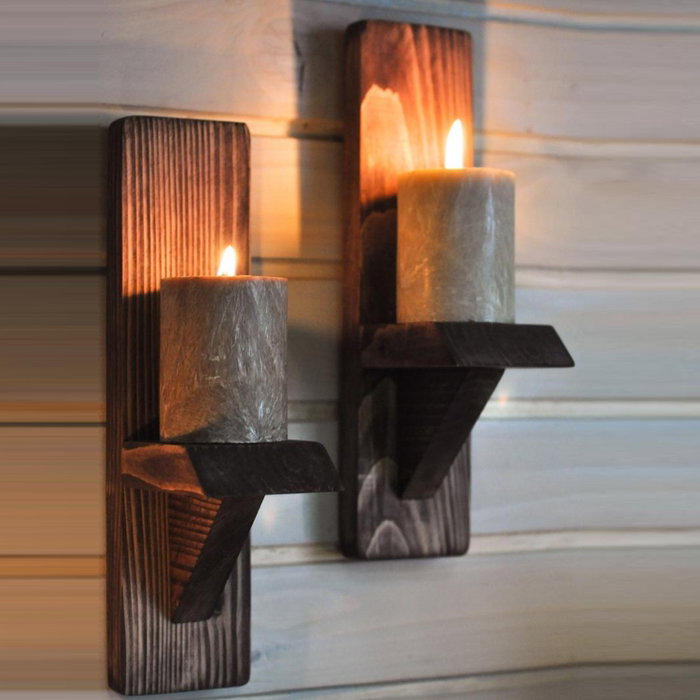 Hanah Home Raf248 Estantería de Pared de Madera de Abeto, Nogal (2 piezas) Hanah Home Raf248 Estantería de Pared de Madera de Abeto, Nogal (2 piezas)